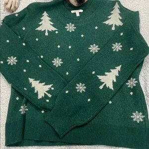 Green Christmas tree sweater